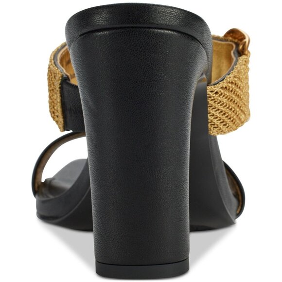 Donna Karan New York Brigail Slide Dress Sandals - Black - Picture 3 of 4